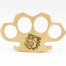 100% Pure Brass Knuckles Belt Buckle Paper Weight Bulldog