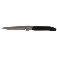 12 Inch Massive Black Wood Automatic Knife Drop Point