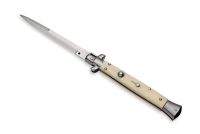 13" Frank Beltrame Imitation Ivory Italian Stiletto Automatic Knife Bayo