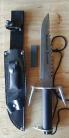 14" Robinson Crusoe Navy Survival Knife Black