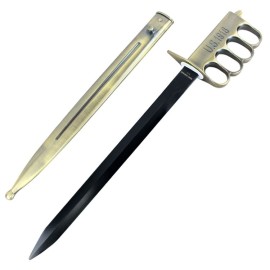 18" Defender US 1918 Trench Knife Military Short Sword Brass