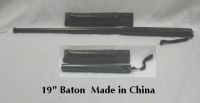 19 inch all black police baton bat013bk