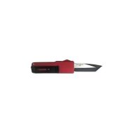 5" Overall Fire Engine Red D/A OTF Automatic Knife Tanto Point Two Tone