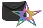 5 point ace throwing star rainbow fb0021rb