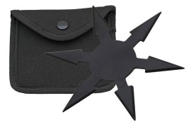 6 blade throwing star black fb0020bk