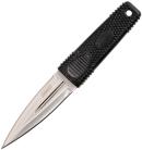 7.75" Coleman Black Boot Knife Double Edge