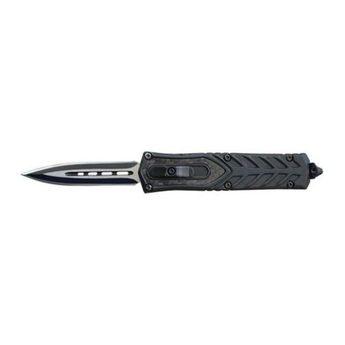 7" Dagger Point Blade Everyday Carry Carbon Fiber D/A OTF Knife