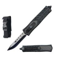 7" Drop Point Blade Everyday Carry Carbon Fiber D/A OTF Knife