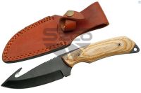 8 Inch Pakka Wood Guthook Knife Full Tang