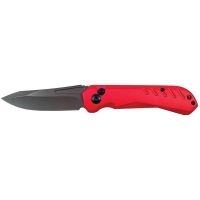 8" Lightweight CNC Machined Red Switchblade Satin Blade