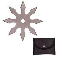 8 Point Silver Ninja Star Sharp Shuriken