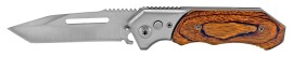 8" Slasher Wood Automatic Knife Tanto