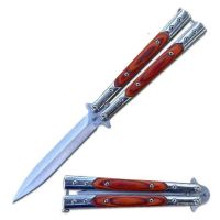 8.75" Heavy Duty Rosewood Butterfly Knife Dagger