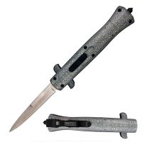 9" Best Choice ABS Damascus D/A OTF Stiletto Automatic Knife Bayonet