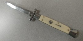 9" Ivory Swinguard Switchblade Stiletto Automatic Knife Kriss