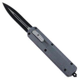 9" Race Carbon Fiber D/A OTF Automatic Knife Black Spear Point