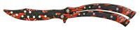 9.5" Ringneck Snake Practice Butterfly Knife Curved