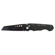 9.5" Open Black Chopper Auto Switchblade Wharncliffe Blade Knife