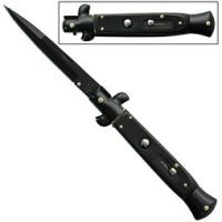 9.5" Best Black Tactical Stiletto Automatic Knife