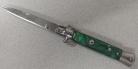 9 Pearl Green Stiletto Automatic Knife Bayo Switchblade