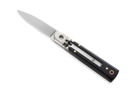 A.G.A Campolin 6" Ebony Wood Leverlock Automatic Knife