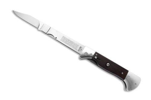A.G.A. Campolin Hannibal BBQ Automatic Gravity Knife Ebony Wood