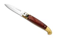 A.G.A. Campolin Old Style Wood Lever Lock Italian Automatic Knife