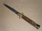 AB Armando Beltrame Coltellerie Stiletto Automatic Knife Brass Cocobolo Wood Dagger