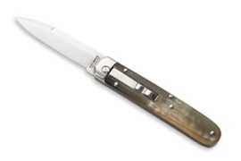 AGA Camoplin Baron Italian Stiletto Automatic Knife Satin Bayo