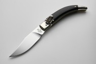 AGA Campolin Diana Ebony Wood Italian Leverlock Automatic Knife