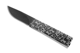 AGA Campolin Dragonfly Tribal Stainless Gravity Knife