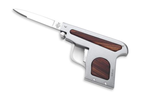 A.G.A. Campolin Pistol Gun Automatic Knife Cocobolo 6.57"