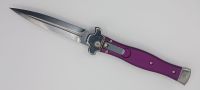 AGA Campolin Zero Leverlock Knife Purple Aluminum Dagger