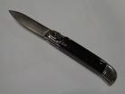 AKC 8 Inch Ebony Wood Lever Lock Automatic Knife