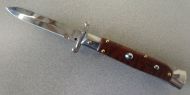 AKC 9 inch Swinguard Snakewood Bayo Italian Stiletto Automatic Knife