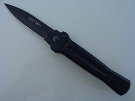 AKC ACE X-treme Black Italian Automatic Knife Black Dagger