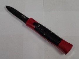 AKC Concord 700 Red Black OTF Automatic Knife Black Dagger