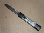 AKC Concord Camo Black Flat Grind Italian OTF Automatic Knife