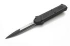 AKC F-16 Black Grip D/A OTF Automatic Knife Two Tone Bayo