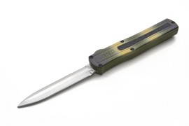 AKC F-20 Camo D/A OTF Automatic Knife Satin Drop Point