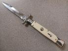 AKC Swinguard 10" Italian Automatic Stiletto Imitation Ivory