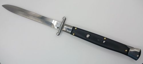 AKC World 11" Black G10 Italian Swinguard Automatic Knife