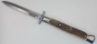 AKC World 11" Stag Horn Italian Swinguard Automatic Knife
