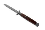 AKC World 11" Snakewood Damascus Italian Swinguard Automatic Knife