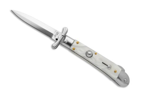 AKC World Medici 7.3" Swinguard Automatic Knife Dagger Imitation Pearl