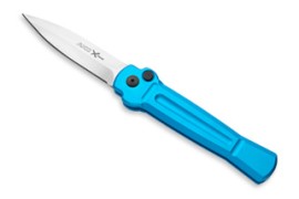 AKC X-treme ACE Tourquise Italian Automatic Knife Satin Dagger