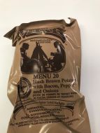 US MRE Menu #20 Hash Brown Potatoes With Bacon Pepper Onions