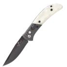 Bear Ops IX Carbon Fiber Bone Automatic Knife Black Drop Point