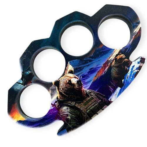Bear Paperweight Brass Knuckles
