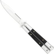 Best Value Heavy Duty Charcoal Grill Black Butterfly Knife Plain Blade Drop Point